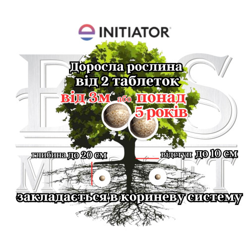 Ініціатор інсектицид упаковка 400 таб. 1 кг [14,5 грн/таб]